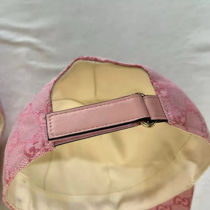Gucci GG Canvas Baseball Cap Pink