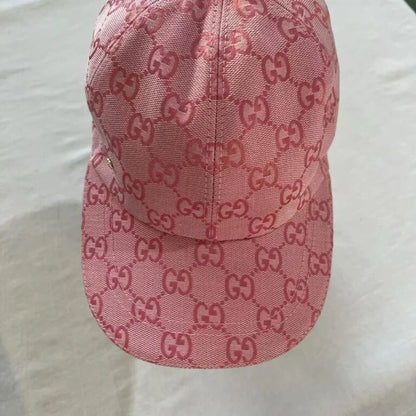 Gucci GG Canvas Baseball Cap Pink