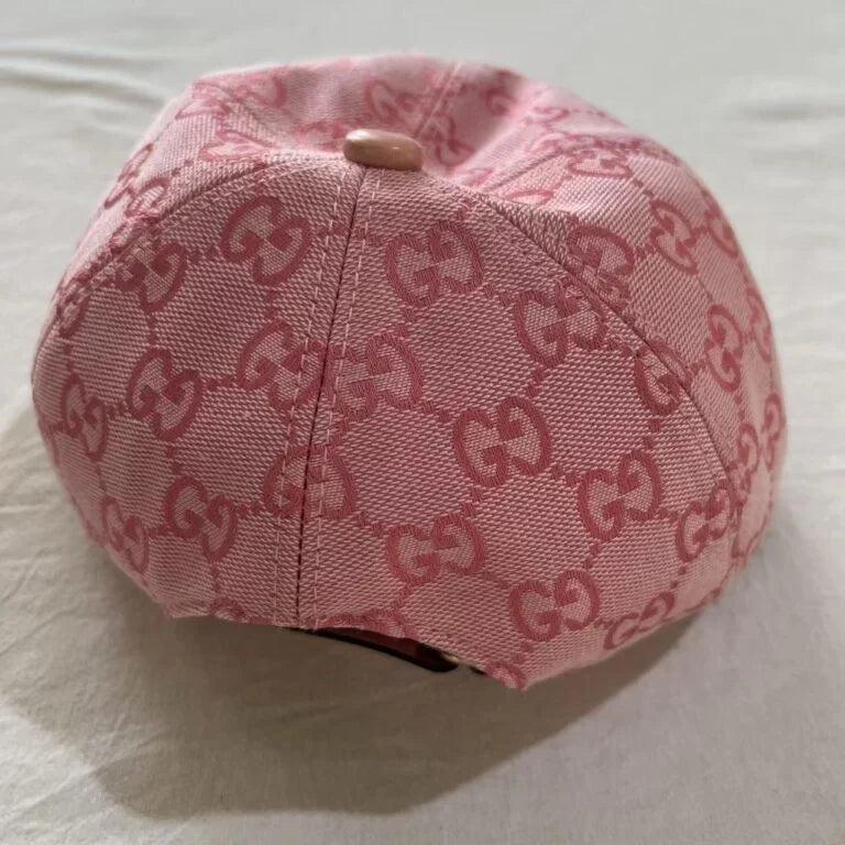 Gucci GG Canvas Baseball Cap Pink