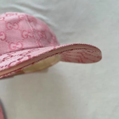 Gucci GG Canvas Baseball Cap Pink